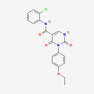 molecular formula C19H16ClN3O4 B14976540 N-(2-chlorophenyl)-3-(4-ethoxyphenyl)-2,4-dioxo-1,2,3,4-tetrahydropyrimidine-5-carboxamide 