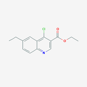molecular formula C14H14ClNO2 B1497657 Ethyl 4-chloro-6-ethylquinoline-3-carboxylate CAS No. 1019345-40-4