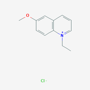 molecular formula C12H14ClNO B149766 6-Methoxy-N-ethylquinolinium CAS No. 134907-10-1
