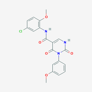 molecular formula C19H16ClN3O5 B14976619 N-(5-chloro-2-methoxyphenyl)-3-(3-methoxyphenyl)-2,4-dioxo-1,2,3,4-tetrahydropyrimidine-5-carboxamide 