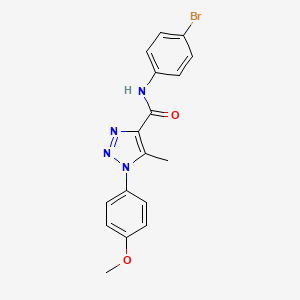 molecular formula C17H15BrN4O2 B14976625 N-(4-bromophenyl)-1-(4-methoxyphenyl)-5-methyl-1H-1,2,3-triazole-4-carboxamide 
