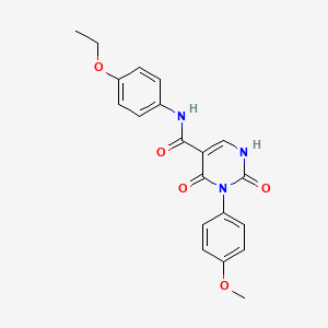 molecular formula C20H19N3O5 B14976704 N-(4-ethoxyphenyl)-3-(4-methoxyphenyl)-2,4-dioxo-1,2,3,4-tetrahydropyrimidine-5-carboxamide 