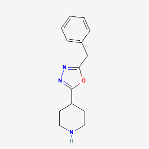 molecular formula C14H17N3O B1497674 4-(5-Benzyl-1,3,4-oxadiazol-2-YL)piperidine 