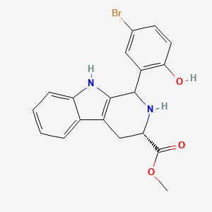 molecular formula C19H17BrN2O3 B14976826 methyl (3S)-1-(5-bromo-2-hydroxyphenyl)-2,3,4,9-tetrahydro-1H-beta-carboline-3-carboxylate 