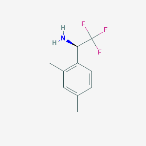 molecular formula C10H12F3N B1497686 (1R)-1-(2,4-Dimethylphenyl)-2,2,2-trifluoroethylamine 