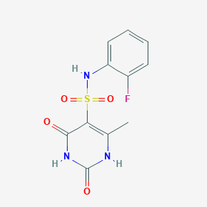 molecular formula C11H10FN3O4S B14976871 N-(2-fluorophenyl)-2-hydroxy-4-methyl-6-oxo-1,6-dihydropyrimidine-5-sulfonamide 