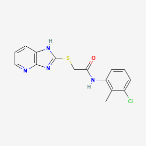 molecular formula C15H13ClN4OS B14976886 N-(3-Chloro-2-methylphenyl)-2-{3H-imidazo[4,5-B]pyridin-2-ylsulfanyl}acetamide 
