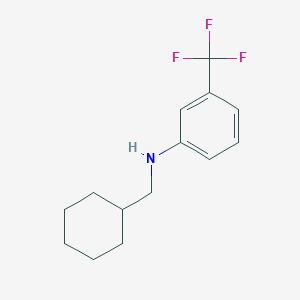 molecular formula C14H18F3N B1497692 N-(cyclohexylmethyl)-3-(trifluoromethyl)aniline CAS No. 887590-55-8