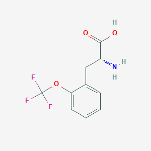 molecular formula C10H10F3NO3 B1497693 (2R)-2-Amino-3-[2-(trifluoromethoxy)phenyl]propanoic acid 