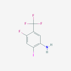 4-Fluoro-2-iodo-5-(trifluoromethyl)aniline