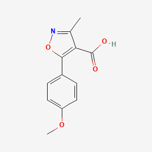 molecular formula C12H11NO4 B1497695 5-(4-Methoxyphenyl)-3-Methylisoxazole-4-carboxylic acid CAS No. 91569-97-0