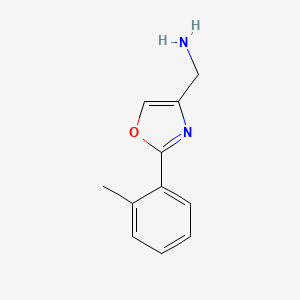 molecular formula C11H12N2O B1497696 (2-(O-Tolyl)oxazol-4-YL)methanamine 