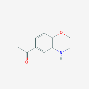 molecular formula C10H11NO2 B1497699 1-(3,4-Dihydro-2H-1,4-benzoxazin-6-YL)ethanone CAS No. 308851-67-4