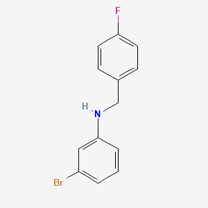 molecular formula C13H11BrFN B1497703 3-bromo-N-(4-fluorobenzyl)aniline 
