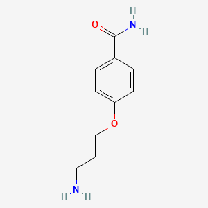 molecular formula C10H14N2O2 B1497706 4-(3-Aminopropoxy)benzamide CAS No. 1018600-42-4