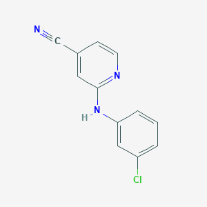 molecular formula C12H8ClN3 B1497720 2-((3-Chlorophenyl)amino)isonicotinonitrile CAS No. 1019463-88-7