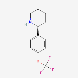 molecular formula C12H14F3NO B1497721 (S)-2-(4-(Trifluoromethoxy)phenyl)piperidine 