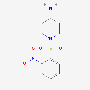 molecular formula C11H15N3O4S B1497733 1-(2-Nitro-benzenesulfonyl)-piperidin-4-ylamine CAS No. 468720-15-2