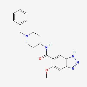 molecular formula C20H23N5O2 B1497747 N-(1-benzylpiperidin-4-yl)-6-methoxy-2H-benzotriazole-5-carboxamide CAS No. 86365-92-6