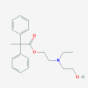 molecular formula C21H27NO3 B149775 beta-Hydroxyethylaprophen CAS No. 133342-59-3