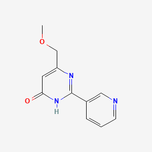 6-(Methoxymethyl)-2-(pyridin-3-YL)pyrimidin-4-OL