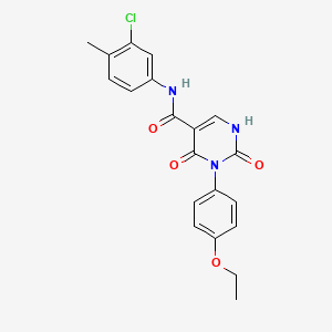 molecular formula C20H18ClN3O4 B14977612 N-(3-chloro-4-methylphenyl)-3-(4-ethoxyphenyl)-2,4-dioxo-1,2,3,4-tetrahydropyrimidine-5-carboxamide 