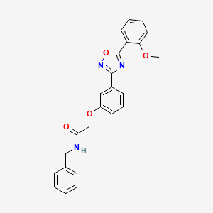 molecular formula C24H21N3O4 B14977663 N-benzyl-2-{3-[5-(2-methoxyphenyl)-1,2,4-oxadiazol-3-yl]phenoxy}acetamide 