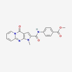 molecular formula C20H16N4O4 B14977769 Methyl 4-{[(1-methyl-4-oxo-1,4-dihydropyrido[1,2-a]pyrrolo[2,3-d]pyrimidin-2-yl)carbonyl]amino}benzoate 