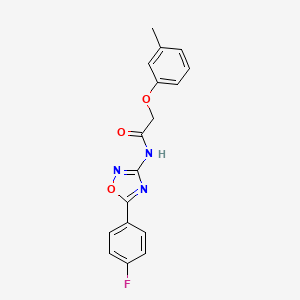 molecular formula C17H14FN3O3 B14977969 N-[5-(4-fluorophenyl)-1,2,4-oxadiazol-3-yl]-2-(3-methylphenoxy)acetamide 