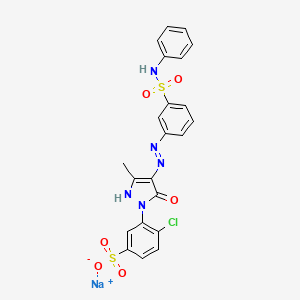 molecular formula C22H17ClN5NaO6S2 B1497802 ACID YELLOW 29 CAS No. 6359-91-7