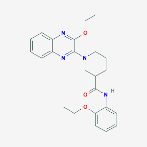 molecular formula C24H28N4O3 B14978380 N-(2-ethoxyphenyl)-1-(3-ethoxyquinoxalin-2-yl)piperidine-3-carboxamide 