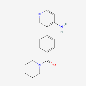 molecular formula C17H19N3O B1497850 (4-(4-Aminopyridin-3-yl)phenyl)(piperidin-1-yl)methanone CAS No. 1125414-05-2