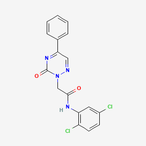molecular formula C17H12Cl2N4O2 B14978695 N-(2,5-dichlorophenyl)-2-(3-oxo-5-phenyl-1,2,4-triazin-2(3H)-yl)acetamide 