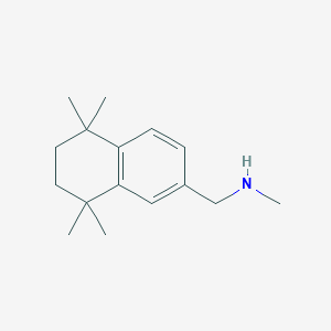 molecular formula C16H25N B1497875 N,5,5,8,8-pentamethyl-(5,6,7,8-tetrahydronaphth-2-ylmethyl)amine CAS No. 950603-16-4