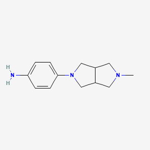 molecular formula C13H19N3 B1497892 4-(5-Methylhexahydropyrrolo[3,4-c]pyrrol-2(1H)-yl)aniline CAS No. 1044764-14-8