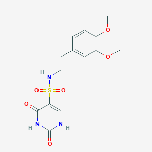 molecular formula C14H17N3O6S B14979015 N-[2-(3,4-dimethoxyphenyl)ethyl]-2-hydroxy-6-oxo-1,6-dihydropyrimidine-5-sulfonamide 