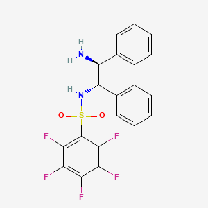 molecular formula C20H15F5N2O2S B1497908 N-((1S,2S)-2-Amino-1,2-diphenylethyl)-2,3,4,5,6-pentafluorobenzenesulfonamide CAS No. 313342-24-4