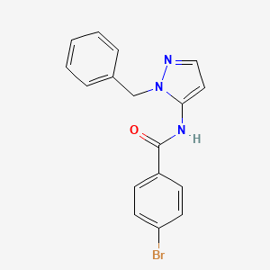 molecular formula C17H14BrN3O B14979098 N-(1-benzyl-1H-pyrazol-5-yl)-4-bromobenzamide 