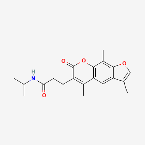 molecular formula C20H23NO4 B14979202 N-isopropyl-3-(3,5,9-trimethyl-7-oxo-7H-furo[3,2-g]chromen-6-yl)propanamide 