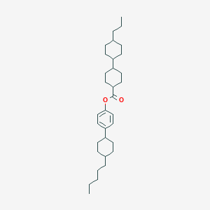 molecular formula C33H52O2 B149804 trans,trans-4-(trans-4-Pentylcyclohexyl)-phenyl 4'-propylbicyclohexyl-4-carboxylate CAS No. 131790-57-3