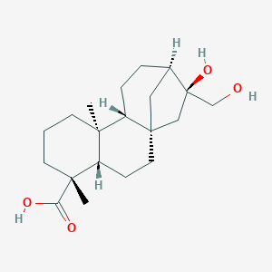 molecular formula C20H32O4 B149805 16beta,17-Dihydroxy-ent-kaurane-19-oic acid CAS No. 74365-74-5