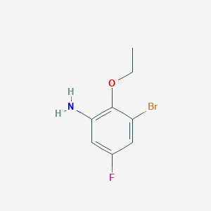 molecular formula C8H9BrFNO B1498056 3-Bromo-2-ethoxy-5-fluoroaniline CAS No. 1096354-40-3