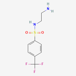 molecular formula C9H11F3N2O2S B1498065 N-(2-Aminoethyl)-4-(trifluoromethyl)benzenesulfonamide CAS No. 917096-84-5