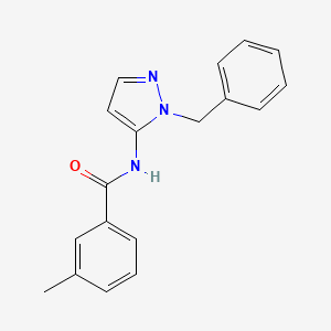 molecular formula C18H17N3O B14980742 N-(1-benzyl-1H-pyrazol-5-yl)-3-methylbenzamide 