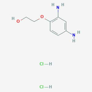 molecular formula C8H14Cl2N2O2 B149812 2-(2,4-Diaminophenoxy)ethanol dihydrochloride CAS No. 66422-95-5