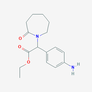 molecular formula C16H22N2O3 B1498128 Ethyl 2-(4-aminophenyl)-2-(2-oxoazepan-1-yl)acetate 