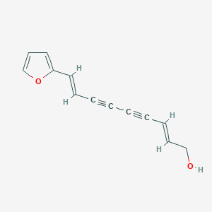 molecular formula C13H10O2 B149813 (2E,8E)-9-(Furan-2-yl)nona-2,8-dien-4,6-diyn-1-ol CAS No. 61642-89-5
