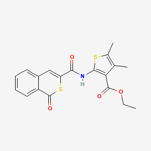 molecular formula C19H17NO4S2 B14981317 ethyl 4,5-dimethyl-2-{[(1-oxo-1H-isothiochromen-3-yl)carbonyl]amino}thiophene-3-carboxylate 