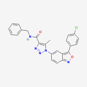 molecular formula C24H18ClN5O2 B14981637 N-benzyl-1-[3-(4-chlorophenyl)-2,1-benzoxazol-5-yl]-5-methyl-1H-1,2,3-triazole-4-carboxamide 