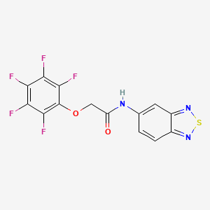molecular formula C14H6F5N3O2S B14981807 N-(2,1,3-benzothiadiazol-5-yl)-2-(pentafluorophenoxy)acetamide 